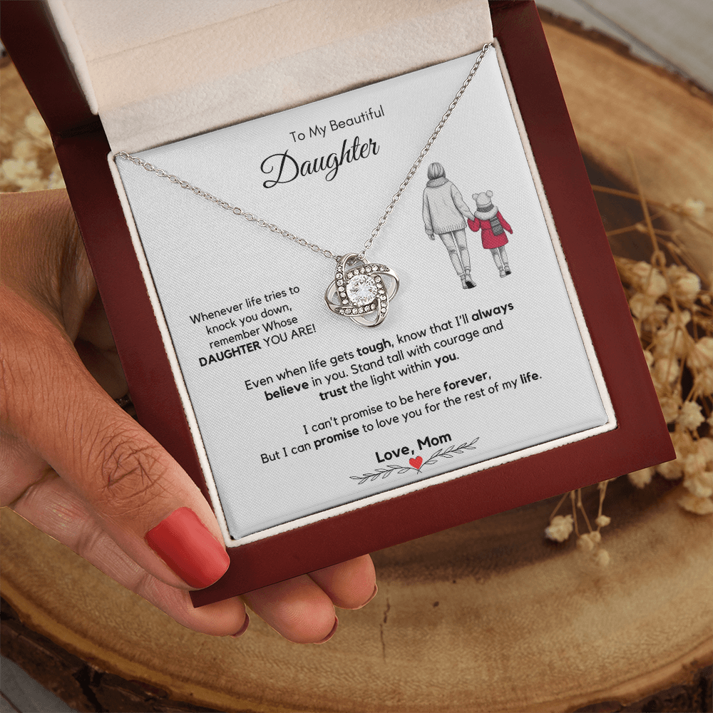 To My Daughter Necklace from Mom & Dad with Luxury Gift Box
