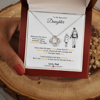 To My Daughter Necklace from Dad & Mom