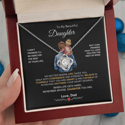 Dad to Daughter Gifts - To My Daughter Necklace from Dad & Mom