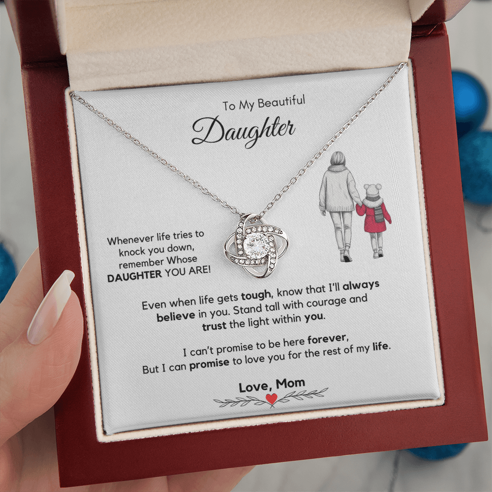 To My Daughter Necklace from Mom & Dad with Luxury Gift Box