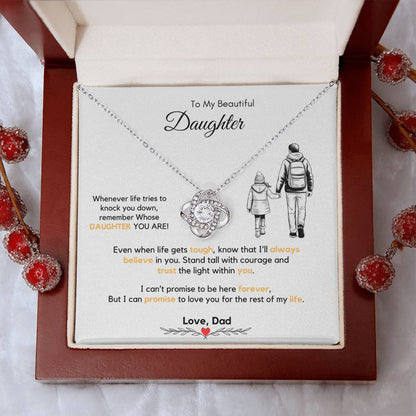 To My Daughter Necklace from Dad & Mom