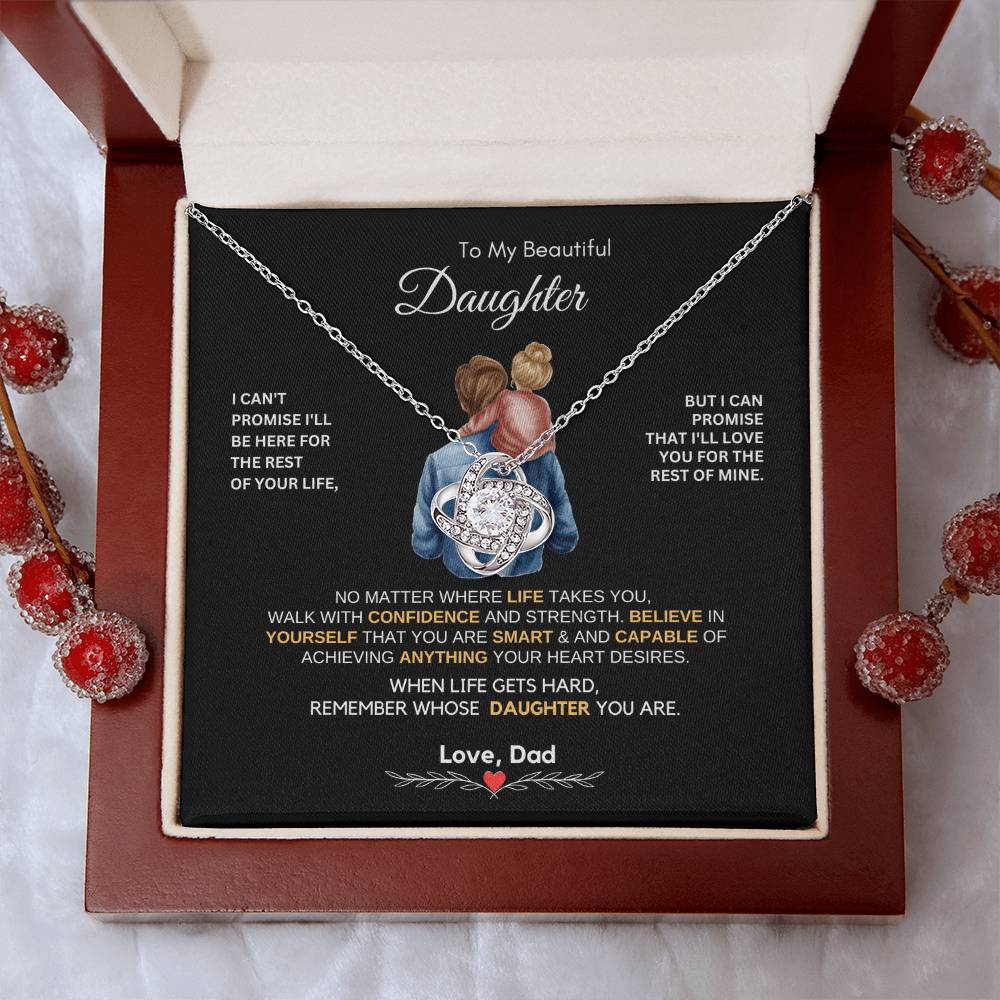 Dad to Daughter Gifts - To My Daughter Necklace from Dad & Mom