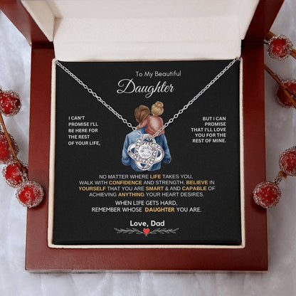 Dad to Daughter Gifts - To My Daughter Necklace from Dad & Mom