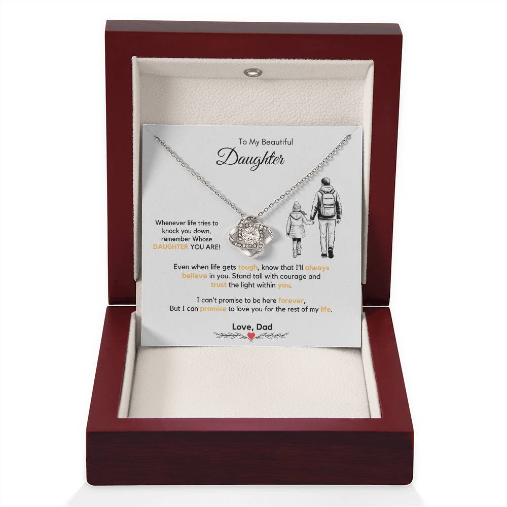 To My Daughter Necklace from Dad & Mom