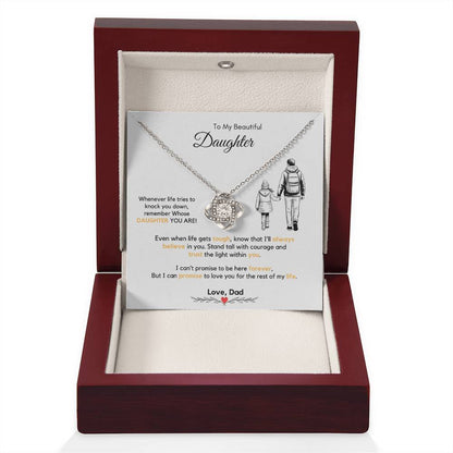 To My Daughter Necklace from Dad & Mom