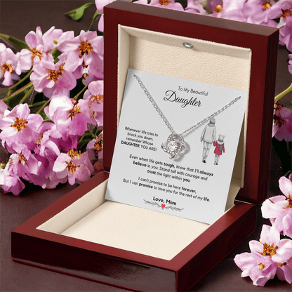 To My Daughter Necklace from Mom & Dad with Luxury Gift Box