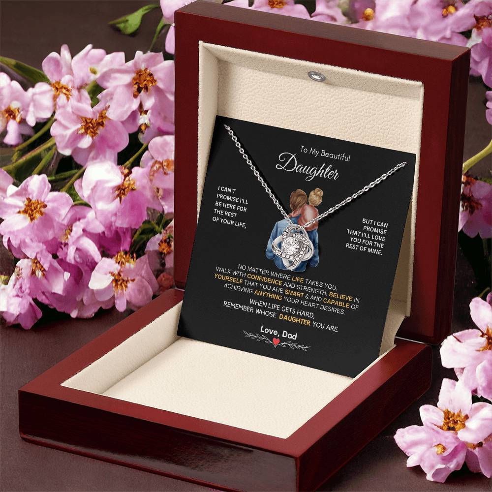 Dad to Daughter Gifts - To My Daughter Necklace from Dad & Mom