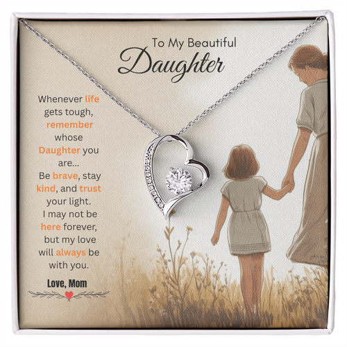 To My Daughter Necklace from Mom - Gift for Daughter