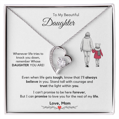 To my Daughter Gift from Mom Necklace