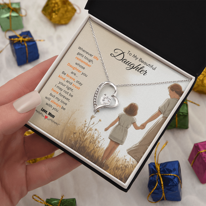 To My Daughter Necklace from Mom - Gift for Daughter