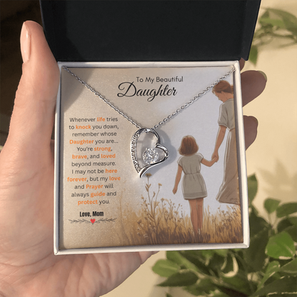 To My Beautiful Daughter Necklace from Mom – Loving & Sentimental