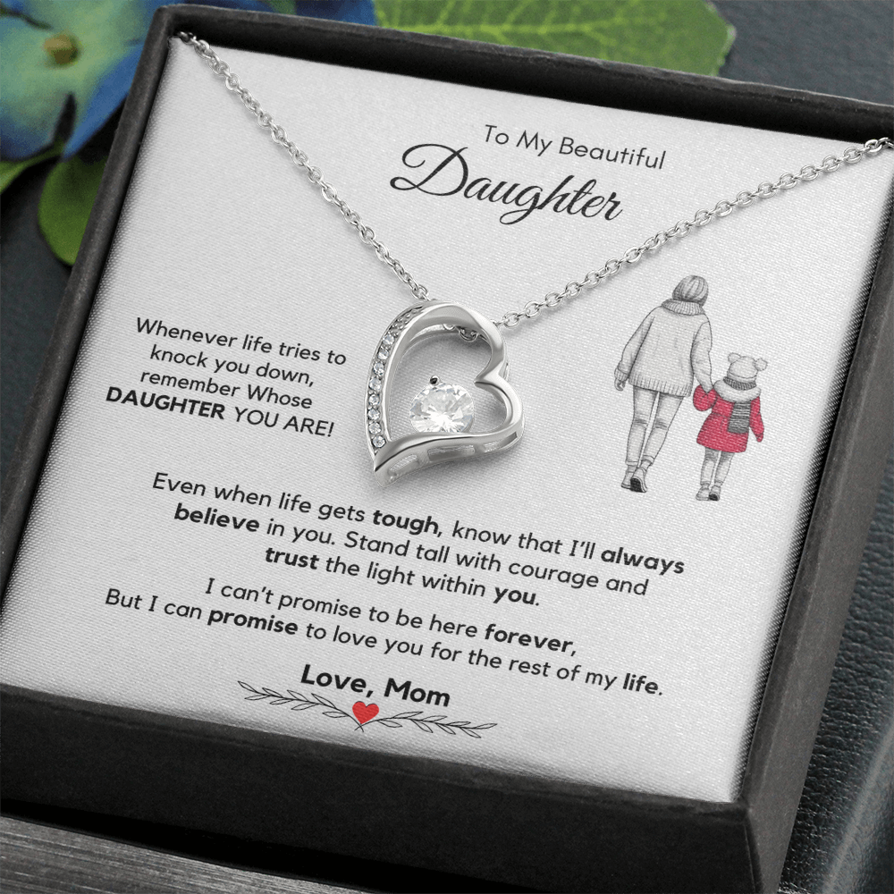 To my Daughter Gift from Mom Necklace