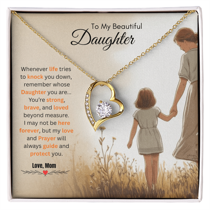 To My Beautiful Daughter Necklace from Mom – Loving & Sentimental