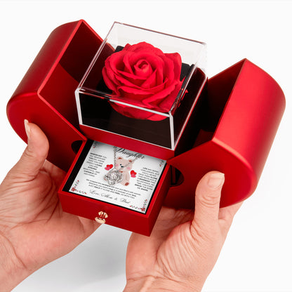 To Our Daughter Necklace from Mom & Dad - Aesthetic Pink with Luxury Box